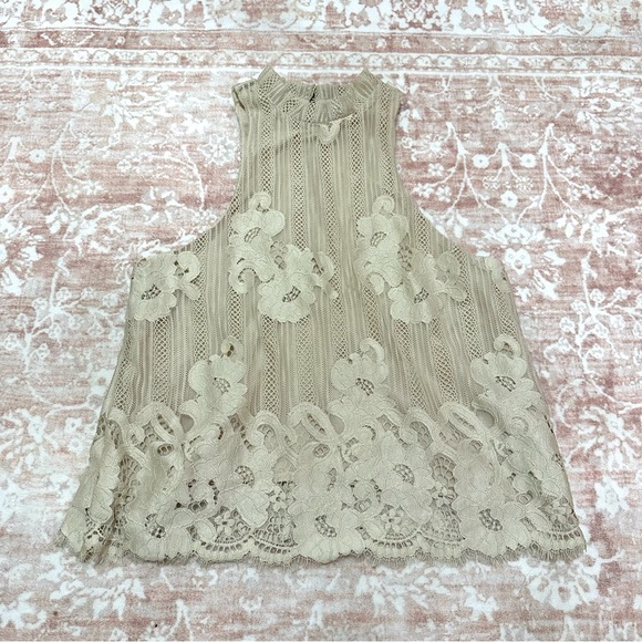 Kimchi Blue Tops - Y2K Vibes Floral Lace Halter Top by Kimchi Blue
